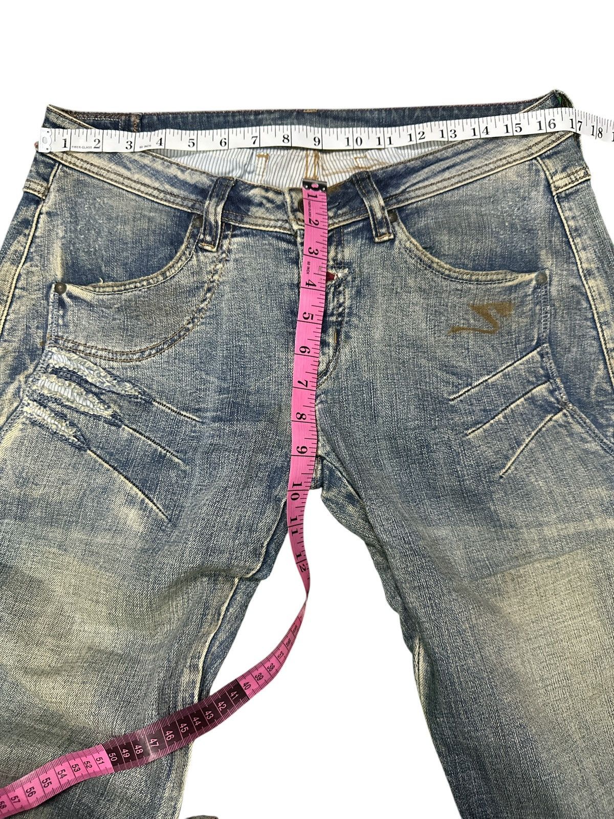 Marithe + Francois Girbaud Flare Marithe Francois Girbaud Distress Style. Size US 34 / EU 50 - 7 Thumbnail