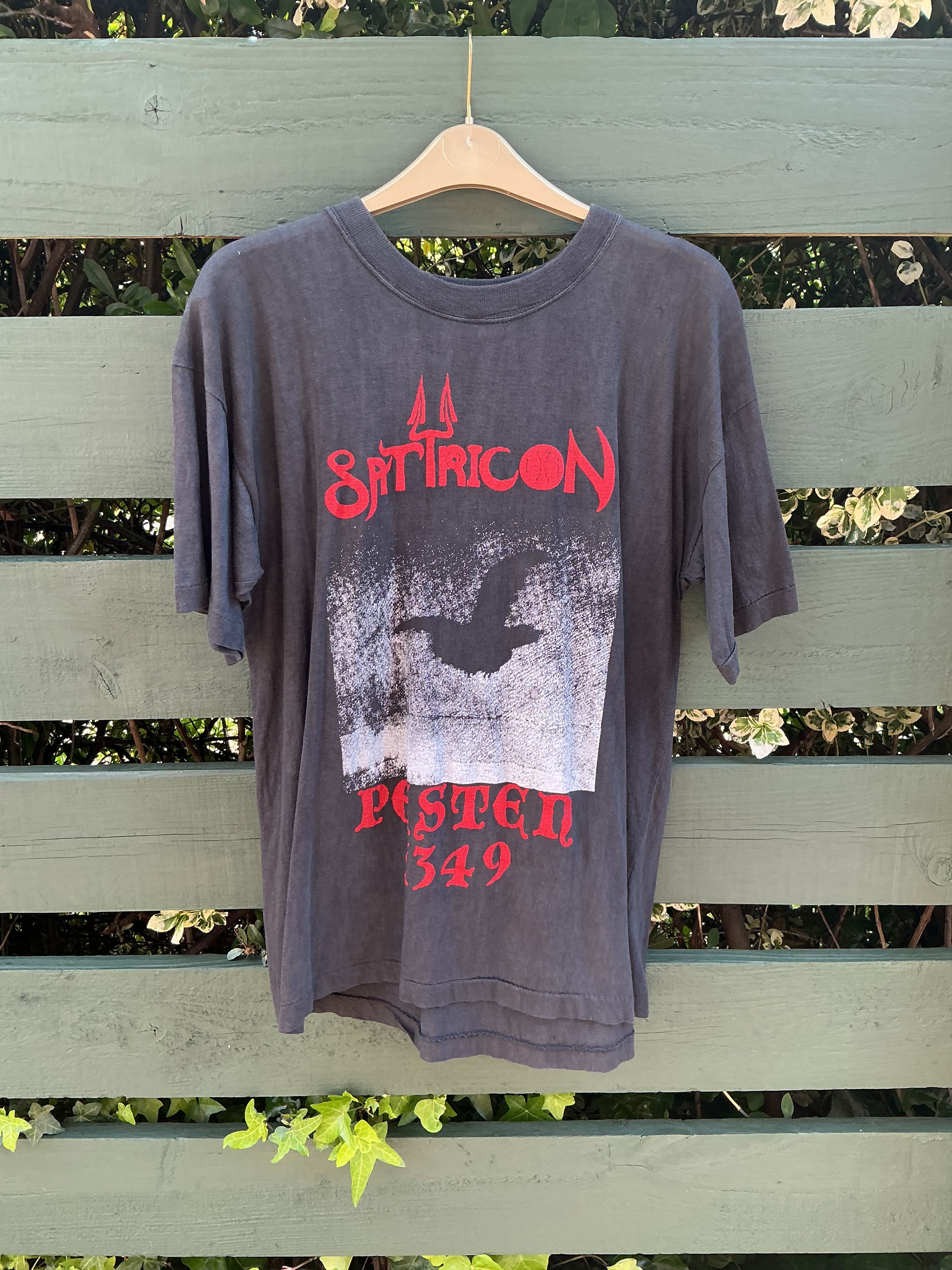 Vintage Very Rare Satyricon Dark Medieval Times shirt 93 Black Metal Size US XL / EU 56 / 4 - 5 Thumbnail