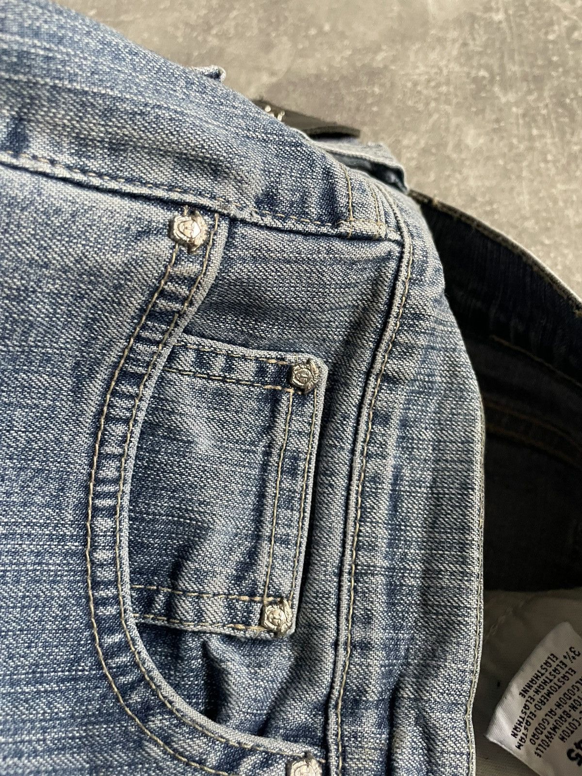 Versace Vintage Versace Jeans Couture Faded Denim Jeans jellyfish Size 31" - 7 Thumbnail