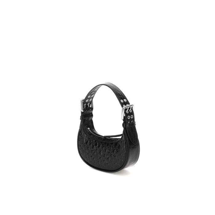By Far o1mle0824 Size: OS / Mini Soho Circular Embossed Leather Bag Size ONE SIZE - 2 Thumbnail
