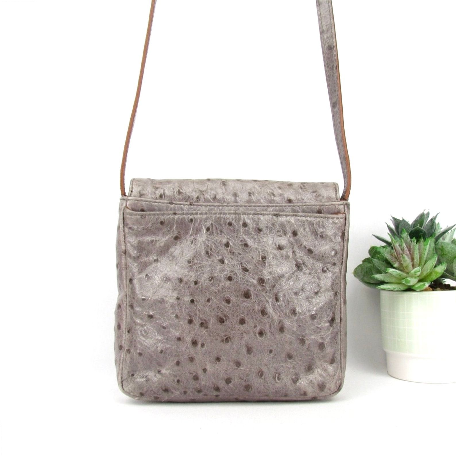 Hobo Hobo International Ostrich Grey Crossbody Mini Bag Size ONE SIZE - 2 Thumbnail