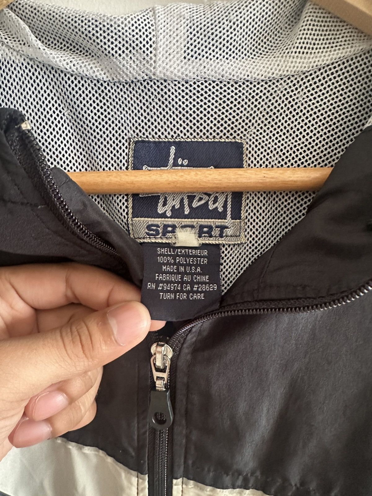 Stussy × Vintage Vintage 90’s Stussy Windbreaker Hood Streetwear USA Size US L / EU 52-54 / 3 - 3 Thumbnail