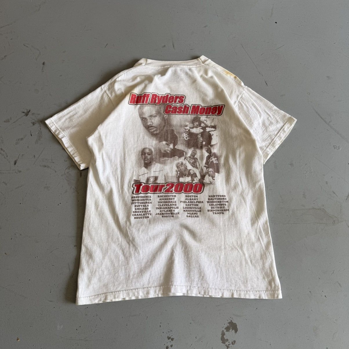 Rap Tees Vintage 2000 Ruff Ryders Cash Money Bling Bling Tour Rap Tee Size US M / EU 48-50 / 2 - 5 Thumbnail