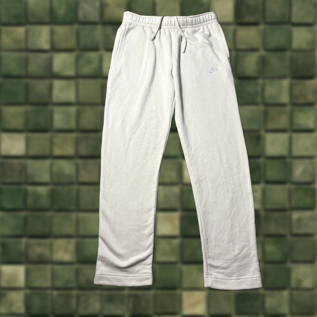 Nike Nike Club Fleece Sweatpants Mens M Beige Cream BV2707 Jogger Tapered Size US 31 - 1 Thumbnail