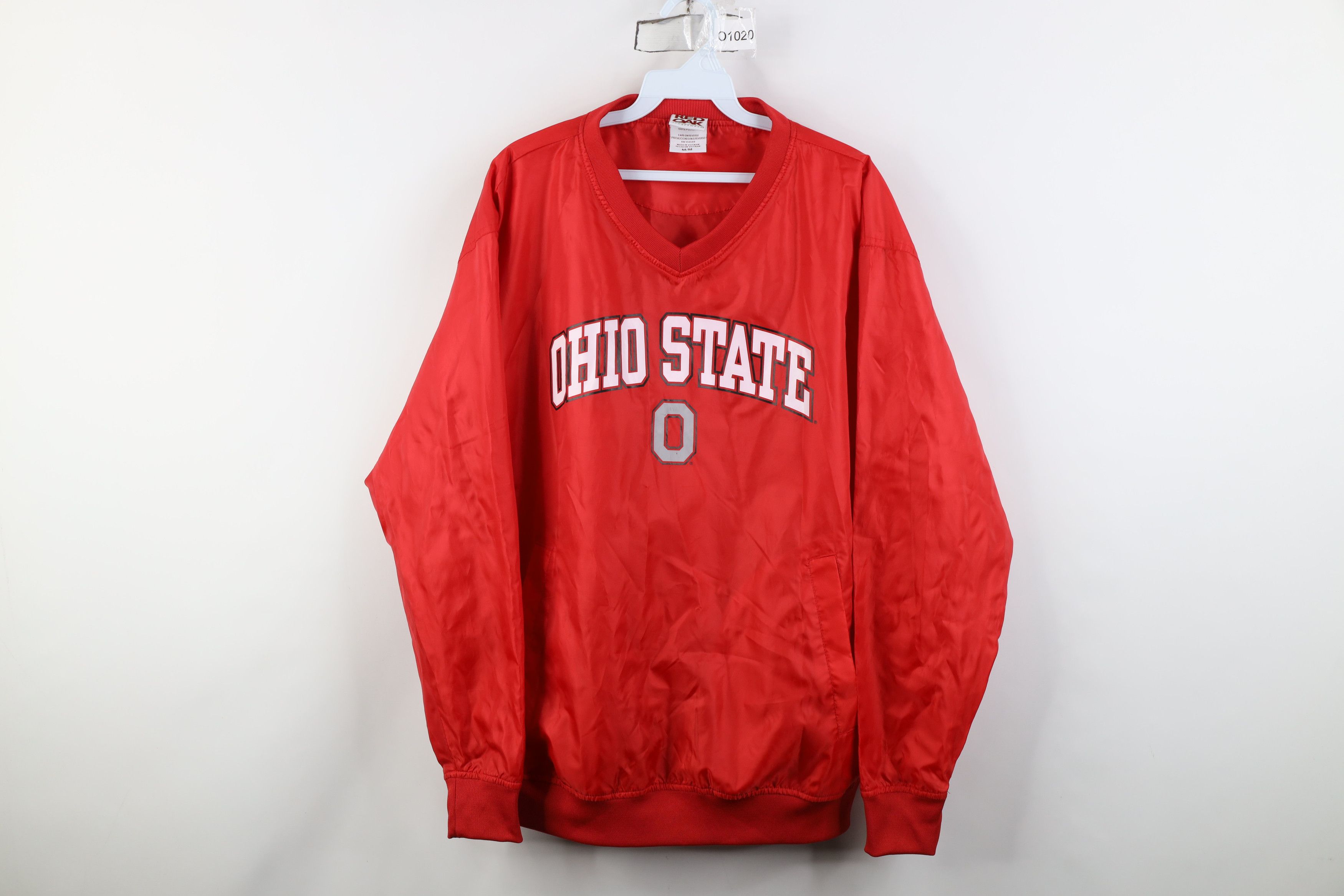 Vintage Vintage Y2K Ohio State University Windbreaker Jacket Red Size US M / EU 48-50 / 2 - 1 Thumbnail