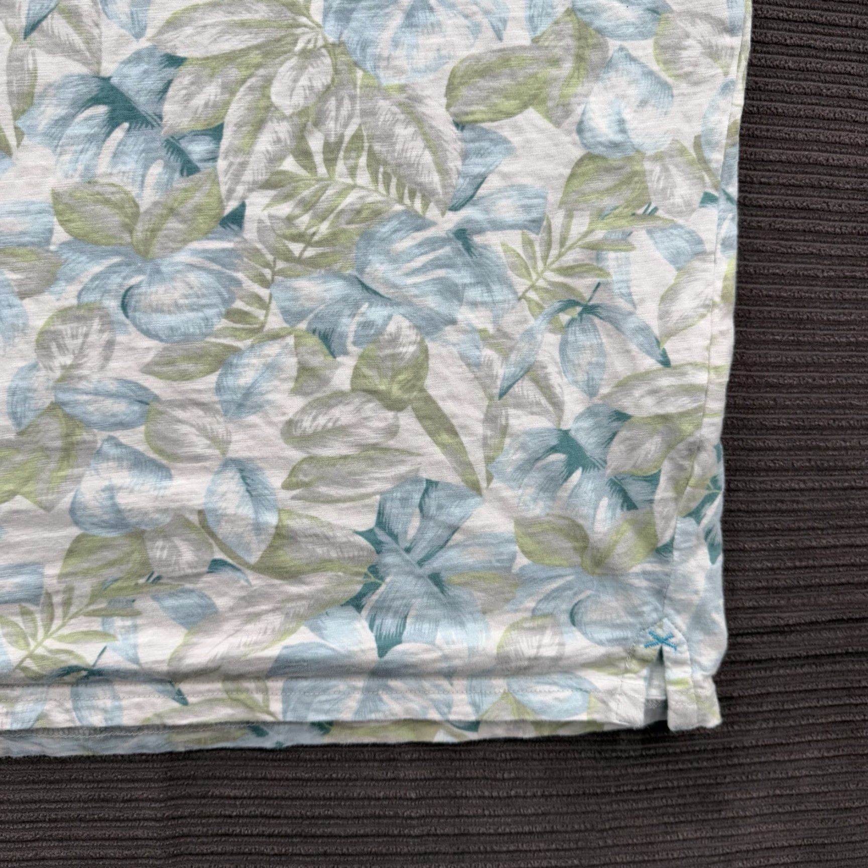 Tori Richard Tori Richard Polo Shirt Men L Cotton Tropical Palm Leaf Print Vacation Multicolor Floral Short Sleeve Button-Up Size US L / EU 52-54 / 3 - 7 Thumbnail
