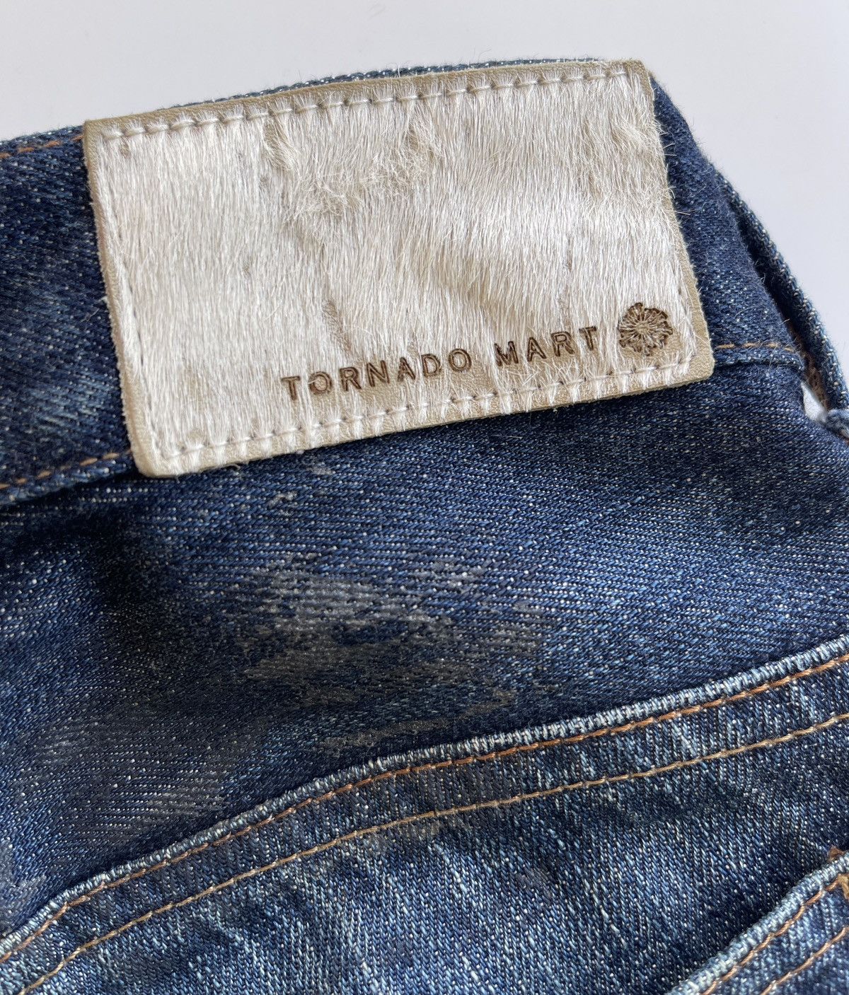 Tornado Mart Tornado Mart Flare Waxed Jeans Size US 33 - 9 Thumbnail