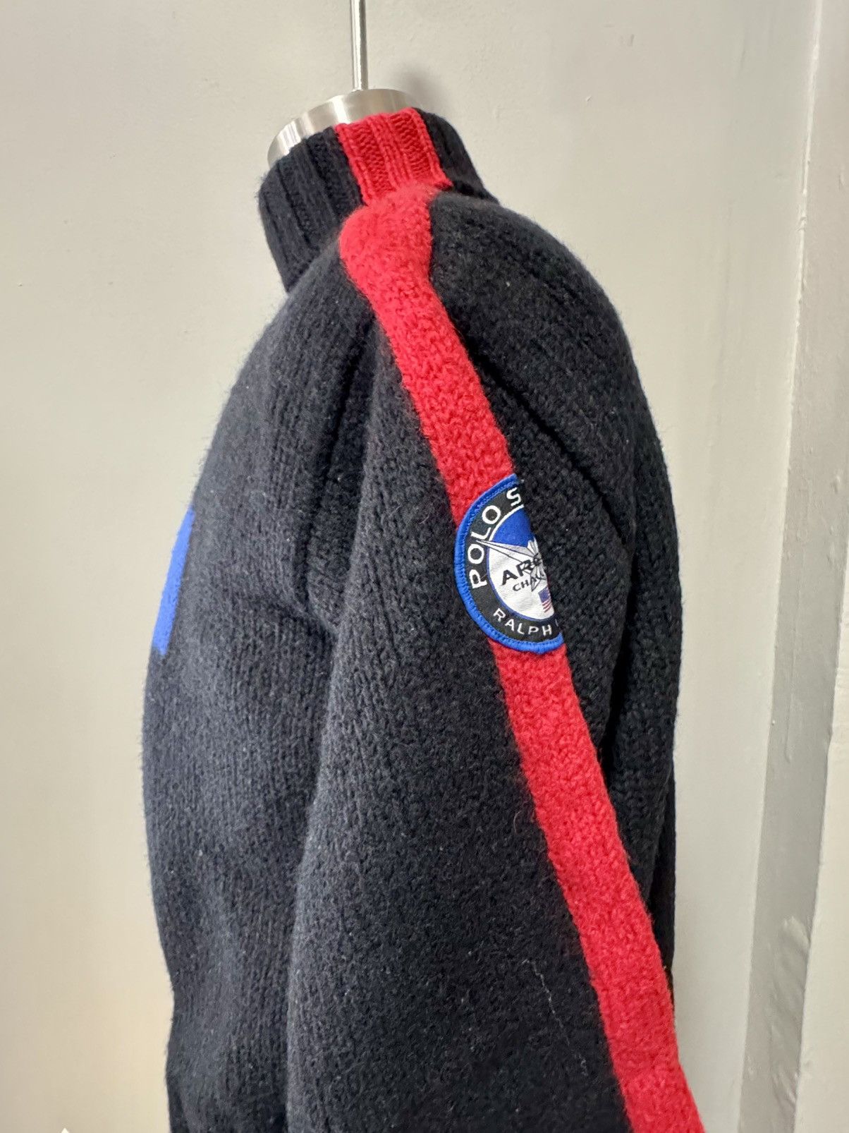 Ralph Lauren Vintage Polo Sport Ralph Lauren Hand-Knit Wool Sweater Size US L / EU 52-54 / 3 - 4 Thumbnail
