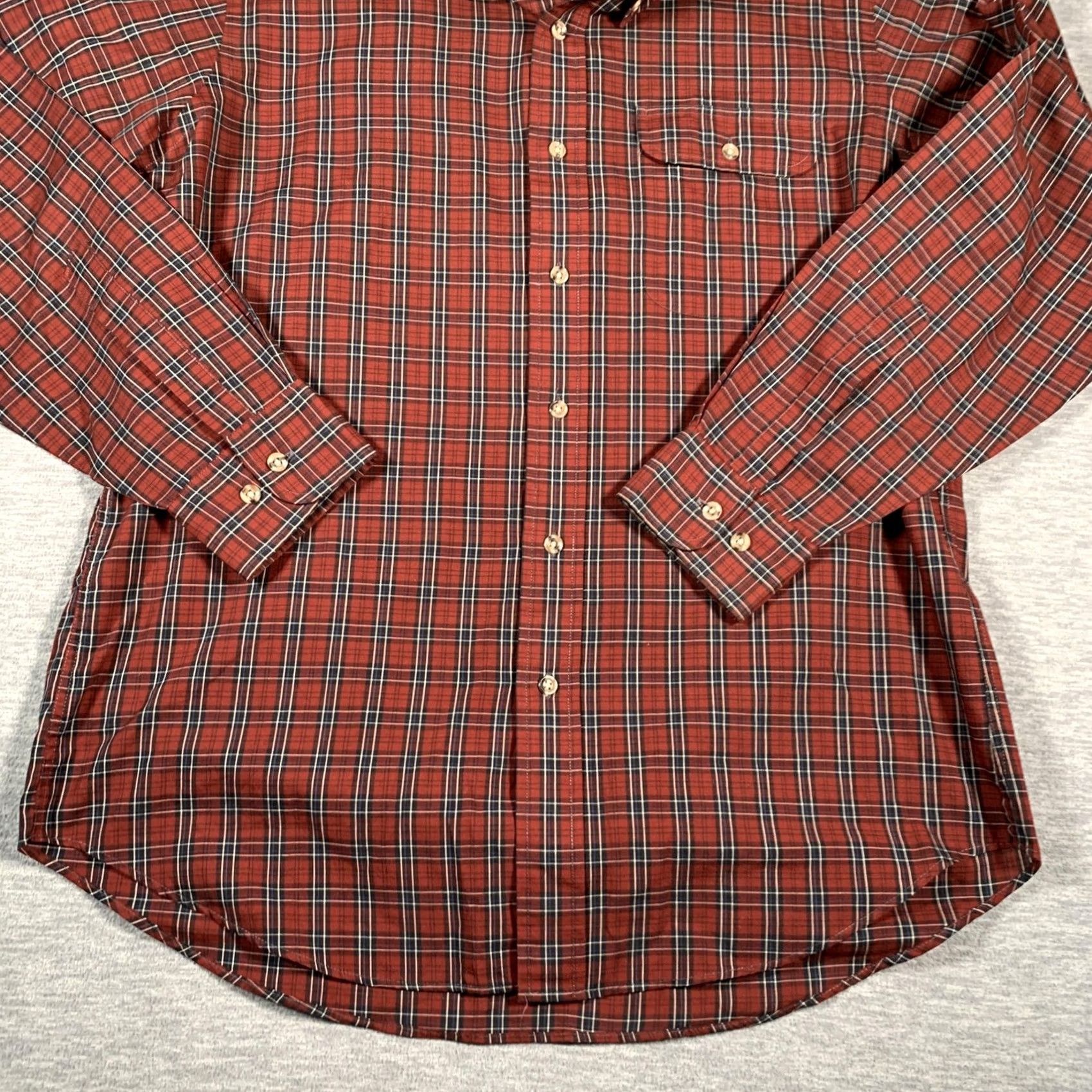 Chaps VINTAGE Chaps Ralph Lauren Shirt Mens Large Plaid Button Down Long Sleeve 90s Size US L / EU 52-54 / 3 - 3 Thumbnail