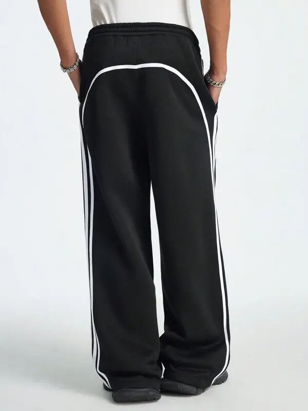 Japanese Brand Loose fit Stripe Lampas Y2k Sweatpants Size US 32 / EU 48 - 7 Thumbnail