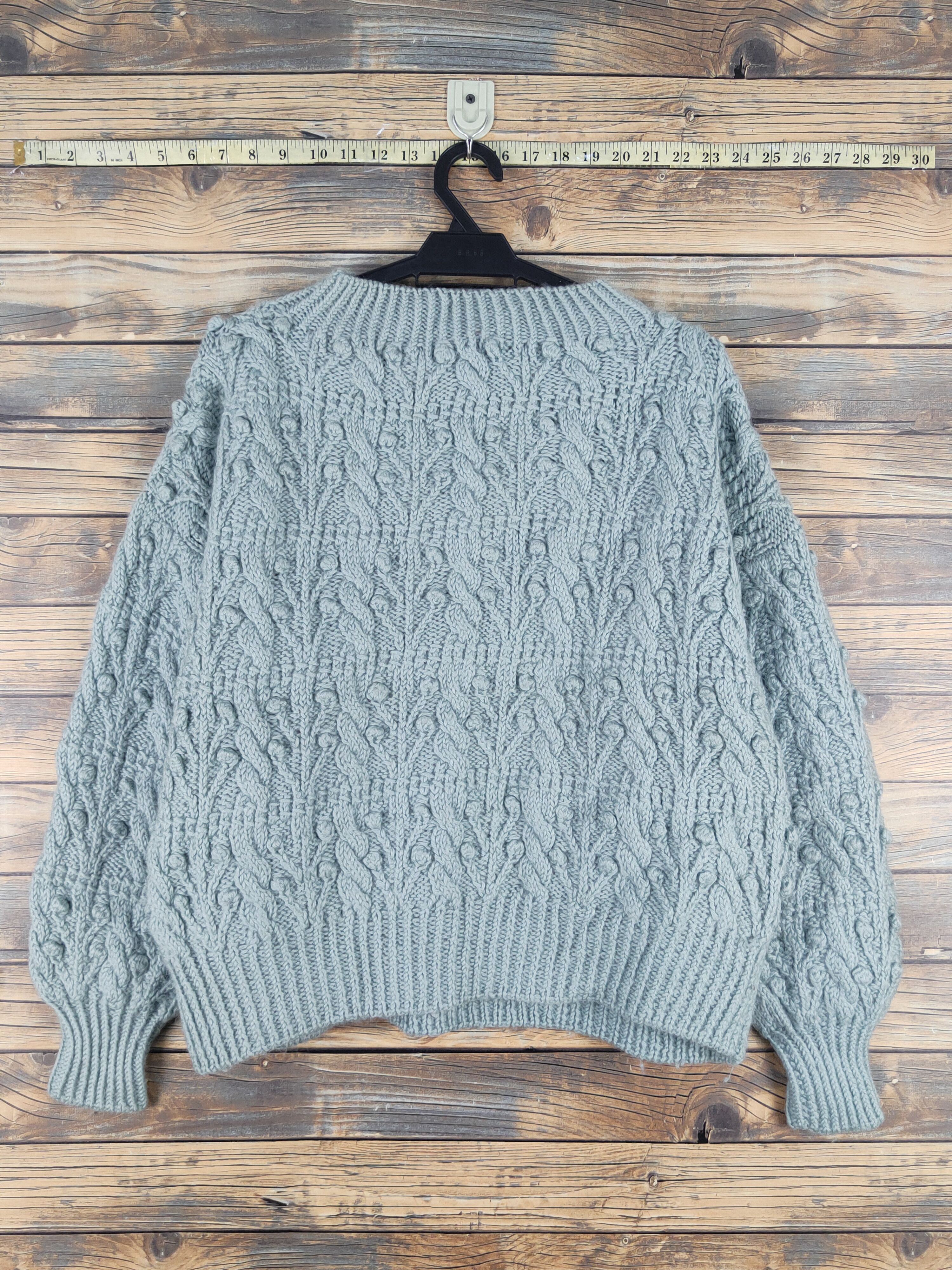 Homespun Knitwear × Japanese Brand × Vintage Japanese Brand Green Knitwear Sweatshirts #W1667 Size M / US 6-8 / IT 42-44 - 1 Thumbnail