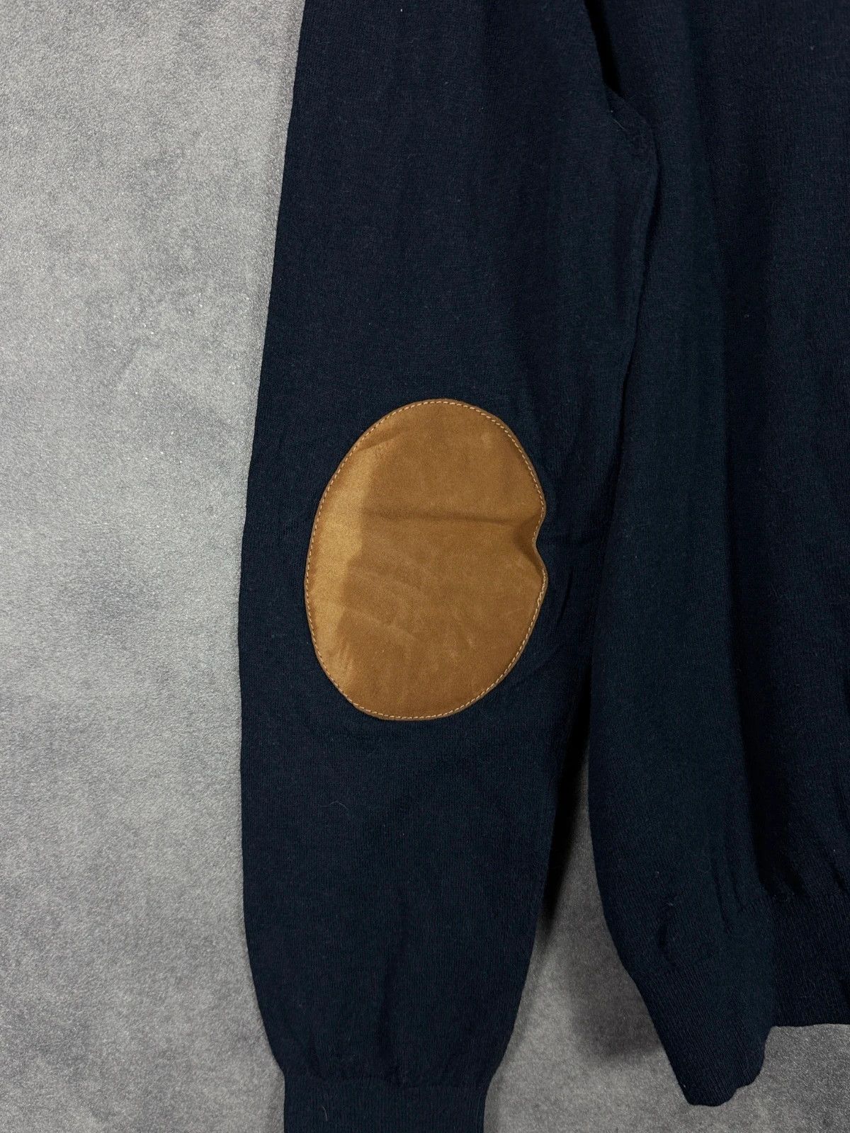 Carolina Herrera Carolina Herrera Cotton Sweater Navy Embroidered Logo Size L / US 10 / IT 46 - 9 Thumbnail