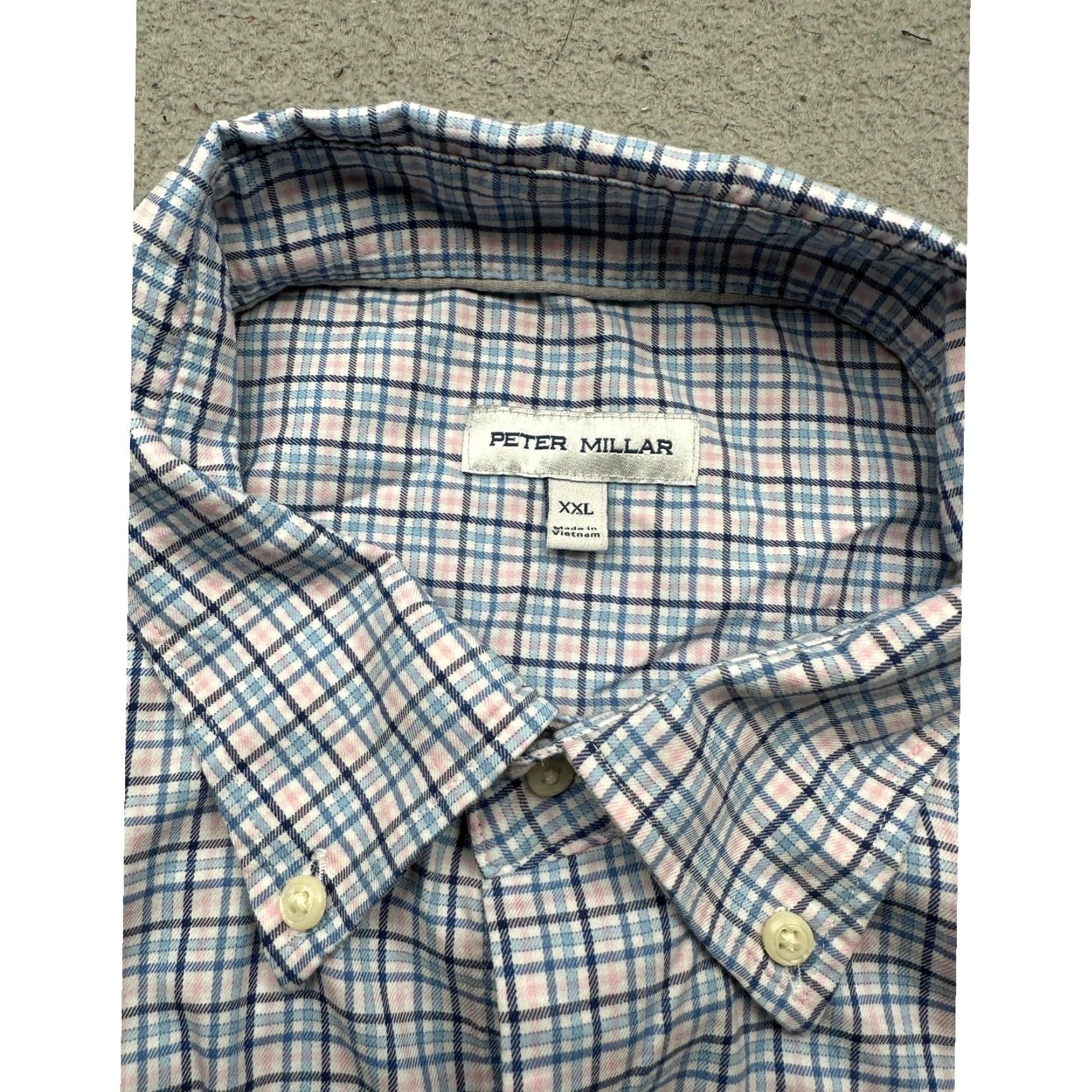 Peter Millar Peter Millar Crown Eddings Sport Button-Down Plaid Shirt Mens 2XL Long Sleeve Blue Pink Casual Formal Travel Mens Size US XXL / EU 58 / 5 - 3 Thumbnail