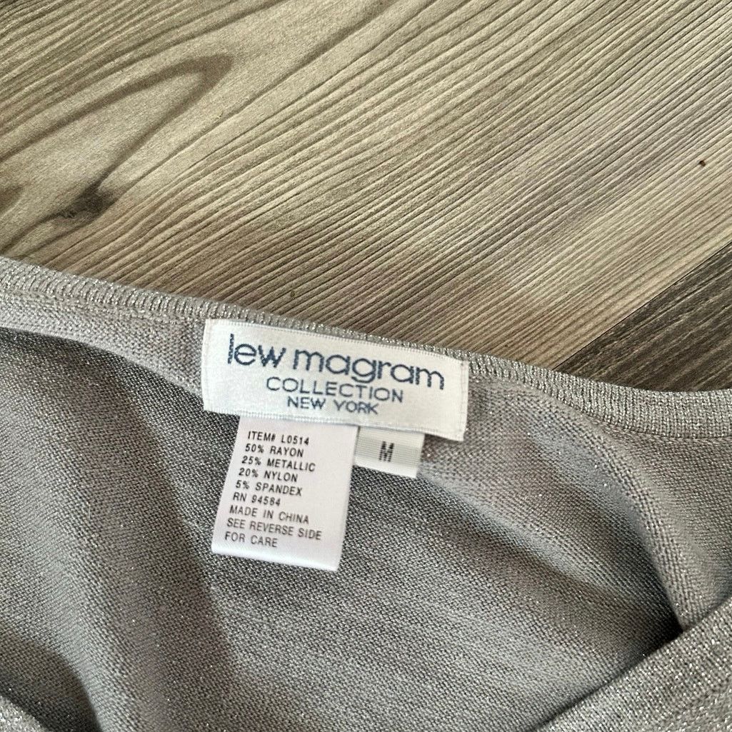 Other lew magram silver grey knit tank top Size M / US 6-8 / IT 42-44 - 3 Thumbnail