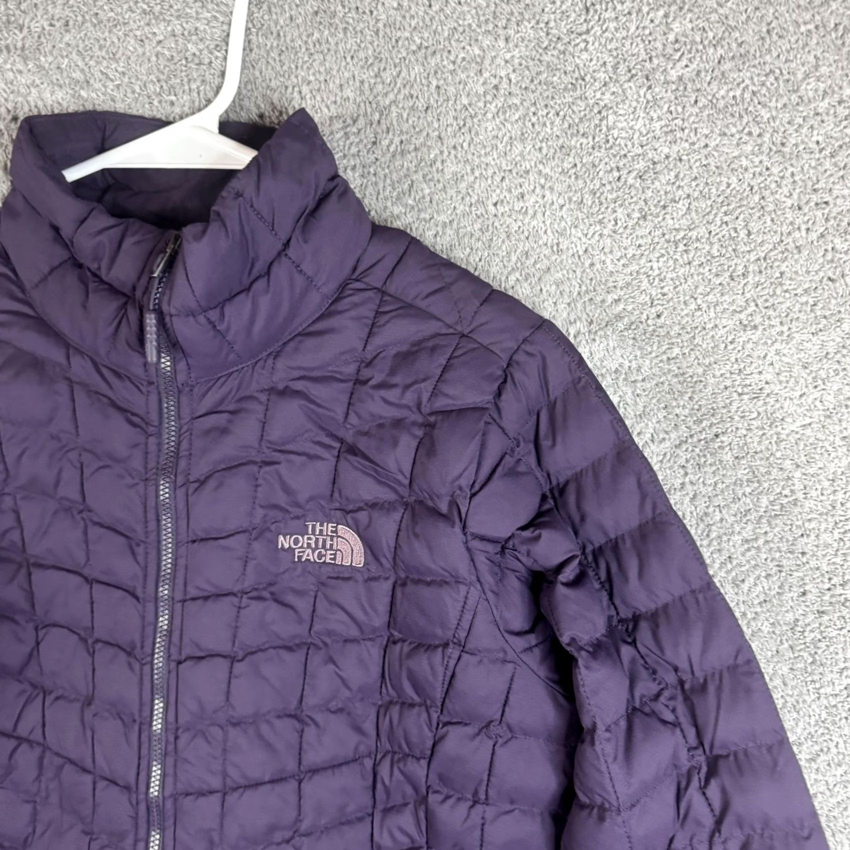 The North Face The North Face ThermoBall Jacket Womens S Purple Quilted Full Zip Insulated Size S / US 4 / IT 40 - 4 Thumbnail