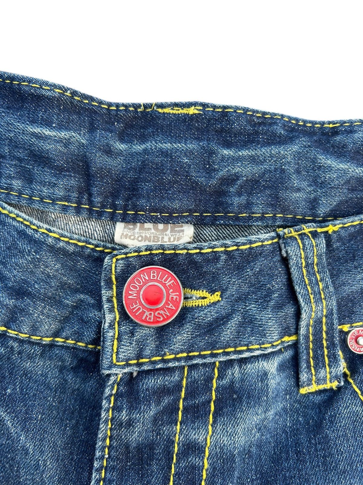 Kapital Japanese Blue moon Blue Distressed Denim Jeans Size US 32 / EU 48 - 4 Thumbnail
