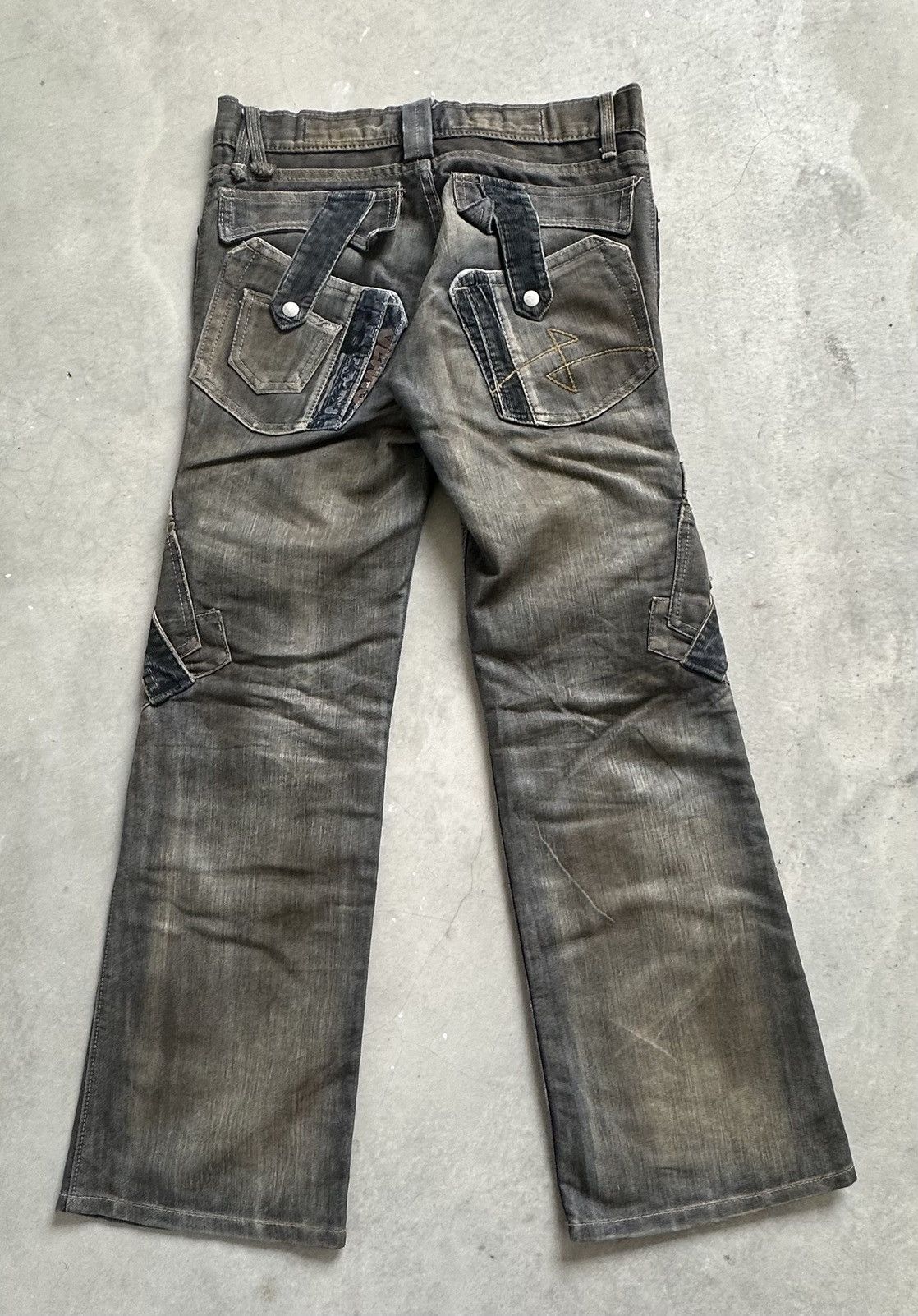 Japanese Brand JAPANESE JEANS DE ART MULTIPOCKET TACTICAL BONDAGES JEANS Size US 33 - 9 Thumbnail