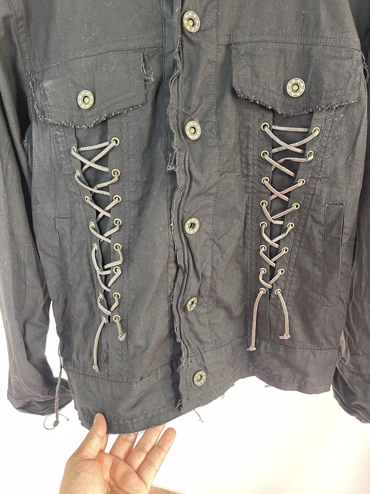 If Six Was Nine In The Attic Distressed Jacket A7 Size US M / EU 48-50 / 2 - 7 Thumbnail