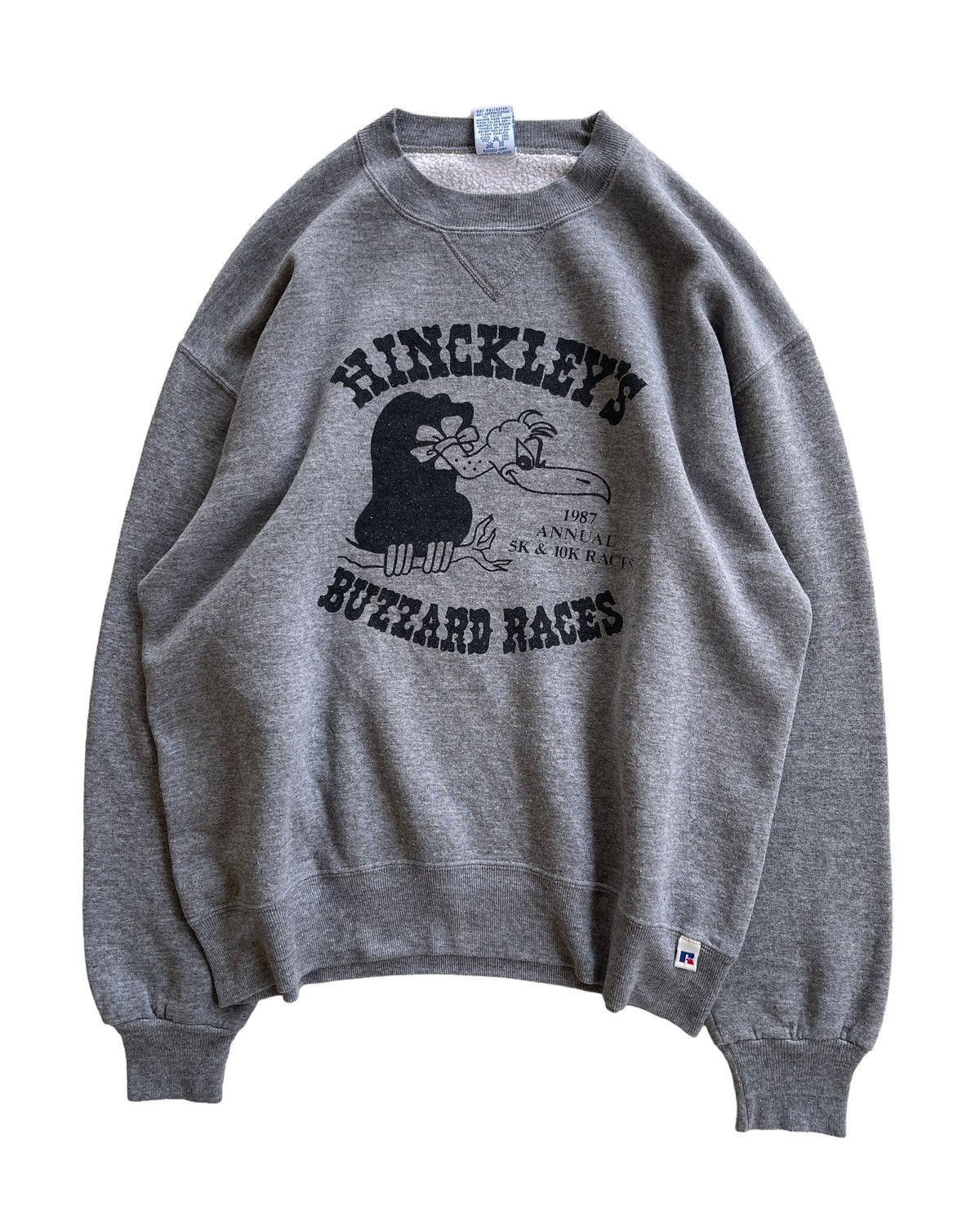 Russell Athletic Vintage 90s Russell Hinckleys Buzzard Races Sweatshirt Size US L / EU 52-54 / 3 - 1 Thumbnail