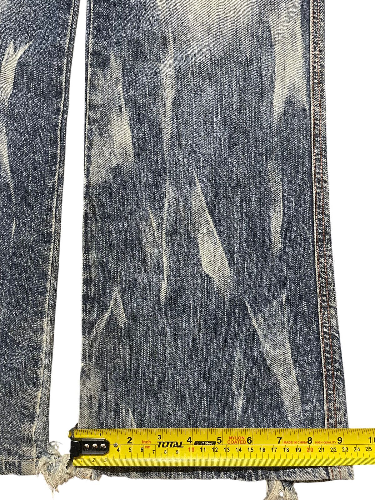 Edwin Vintage Edwin 503 Mud Wash Faded Distress Baggy Jeans Size US 34 / EU 50 - 17 Thumbnail