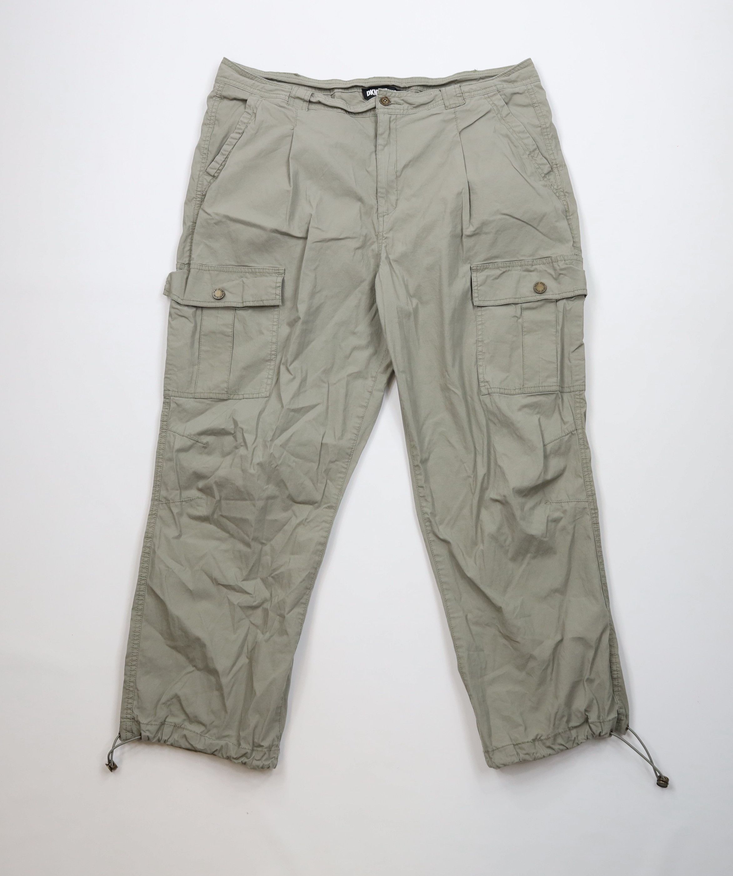 DKNY Vintage Y2K DKNY Adjustable Wide Leg Joggers Cargo Pants Size US 38 / EU 54 - 1 Thumbnail