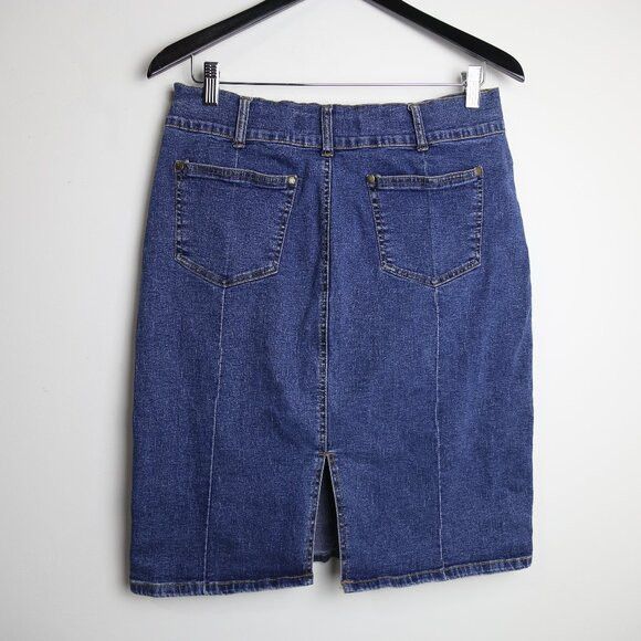 Vintage Vintage Urban Star Denim Jean Blue Wash Mini Short Skirt Size 32" / US 10 / IT 46 - 5 Thumbnail