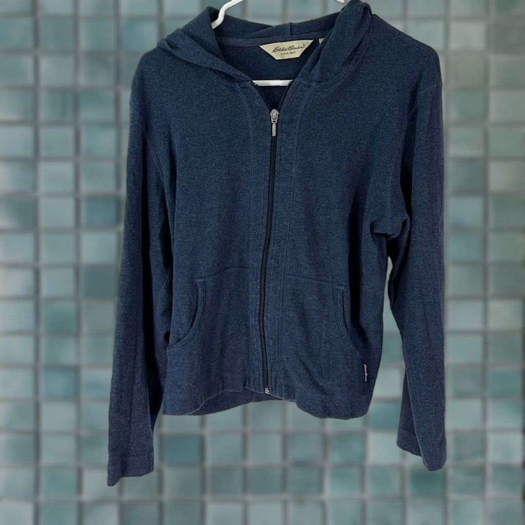 Eddie Bauer VINTAGE Eddie Bauer Women's Jacket Casual Long Sleeve Zip Up Solid Blue Size Medium Size M / US 6-8 / IT 42-44 - 1 Thumbnail
