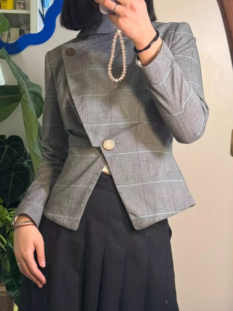 Vivienne Westwood Vivienne Westwood size1 Gray plaid waistcoat Size M / US 6-8 / IT 42-44 - 3 Thumbnail