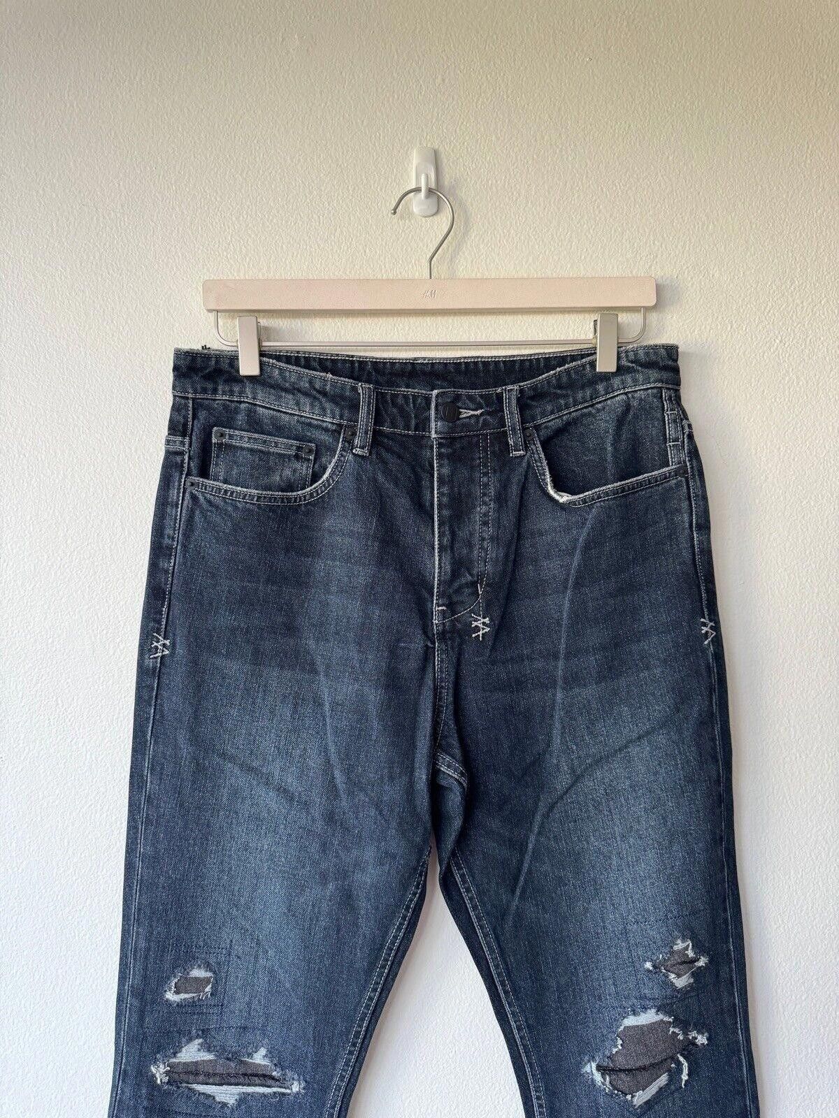 Ksubi new Ksubi mens denim jean wolfgang 32 blue blood patched rip Size US 32 / EU 48 - 2 Thumbnail