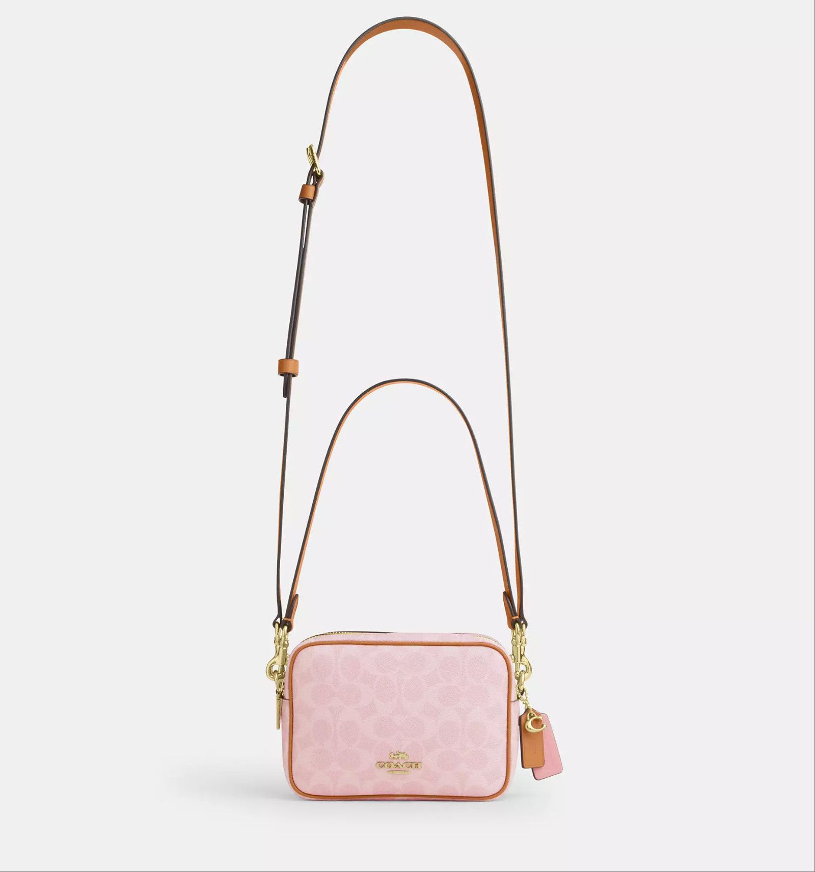 Coach Mini Carey Crossbody Bag In Signature Canvas With Charms Size ONE SIZE - 11 Thumbnail