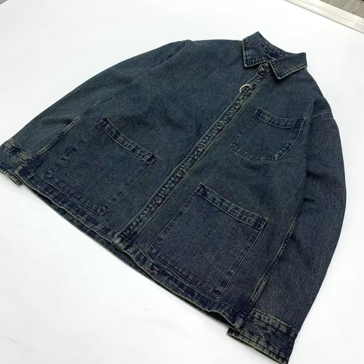 Vintage Denim Vintage Retro Style Blue Streetwear Jacket Size US L / EU 52-54 / 3 - 3 Thumbnail