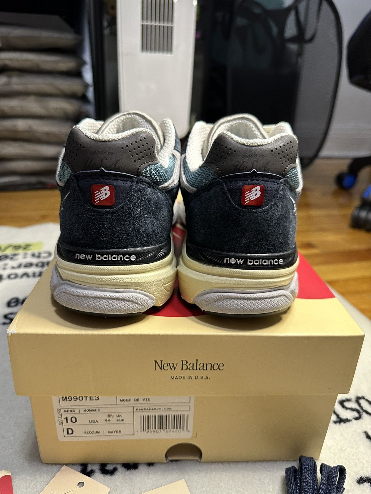 New Balance Teddy Santis x 990v3 Made in USA "Navy" Size US 10 / EU 43 - 4 Thumbnail