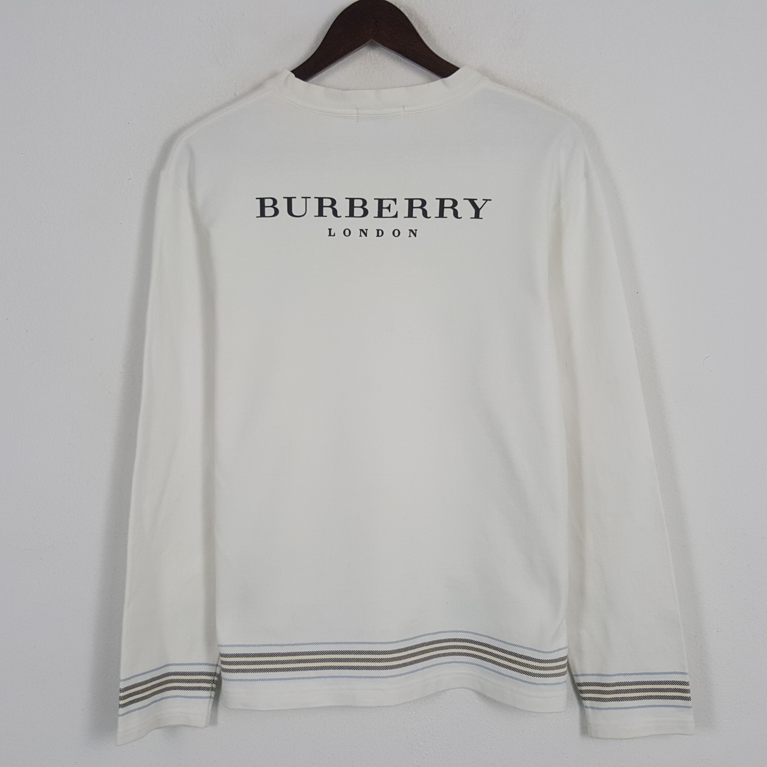Burberry × Vintage Vintage Burberry London Blue Label Custom Spell Out Tshirt Size L / US 10 / IT 46 - 1 Thumbnail