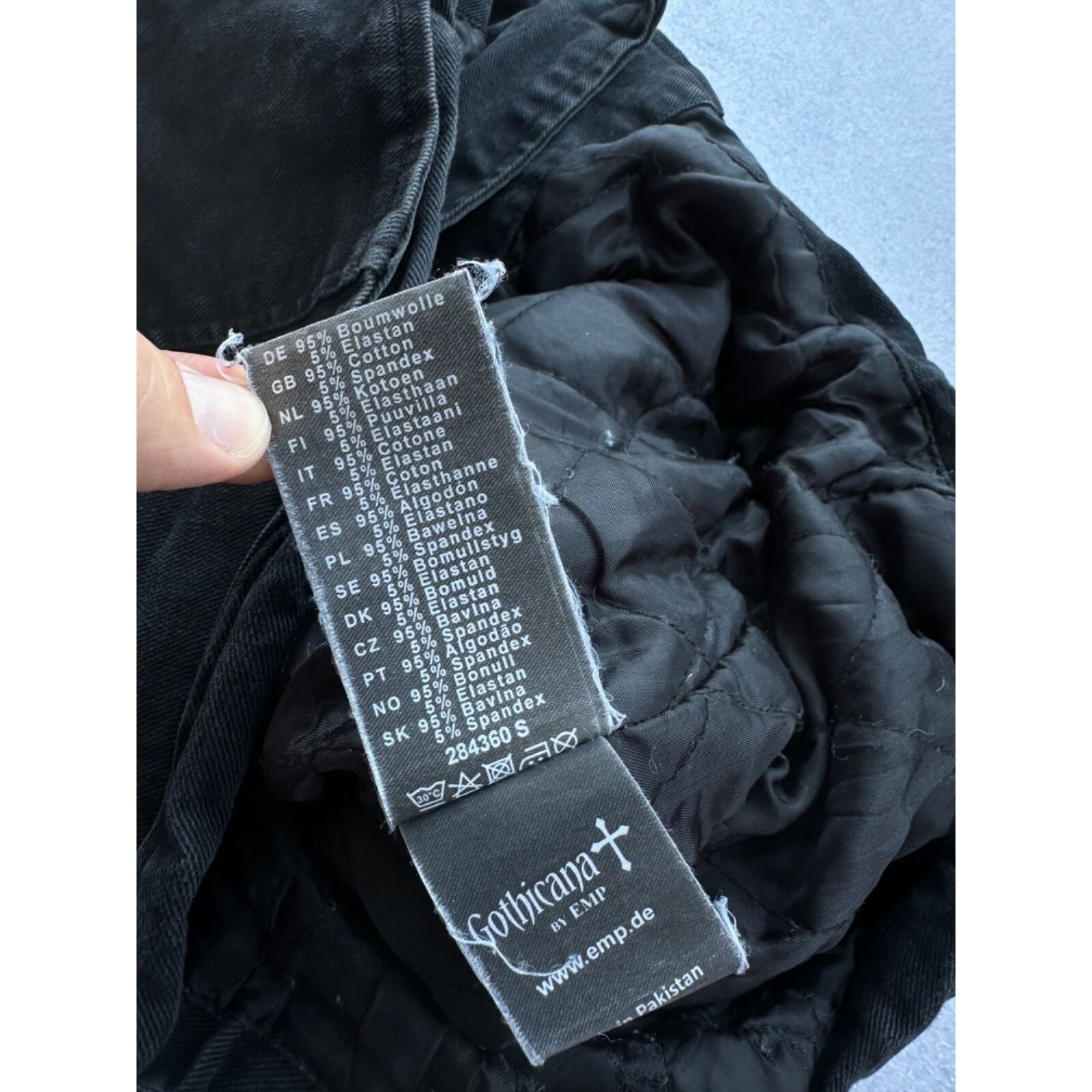 Vintage VTG Ghoticana by Emp Denim Rock Gotic Bomber Jacket Size US S / EU 44-46 / 1 - 12 Thumbnail