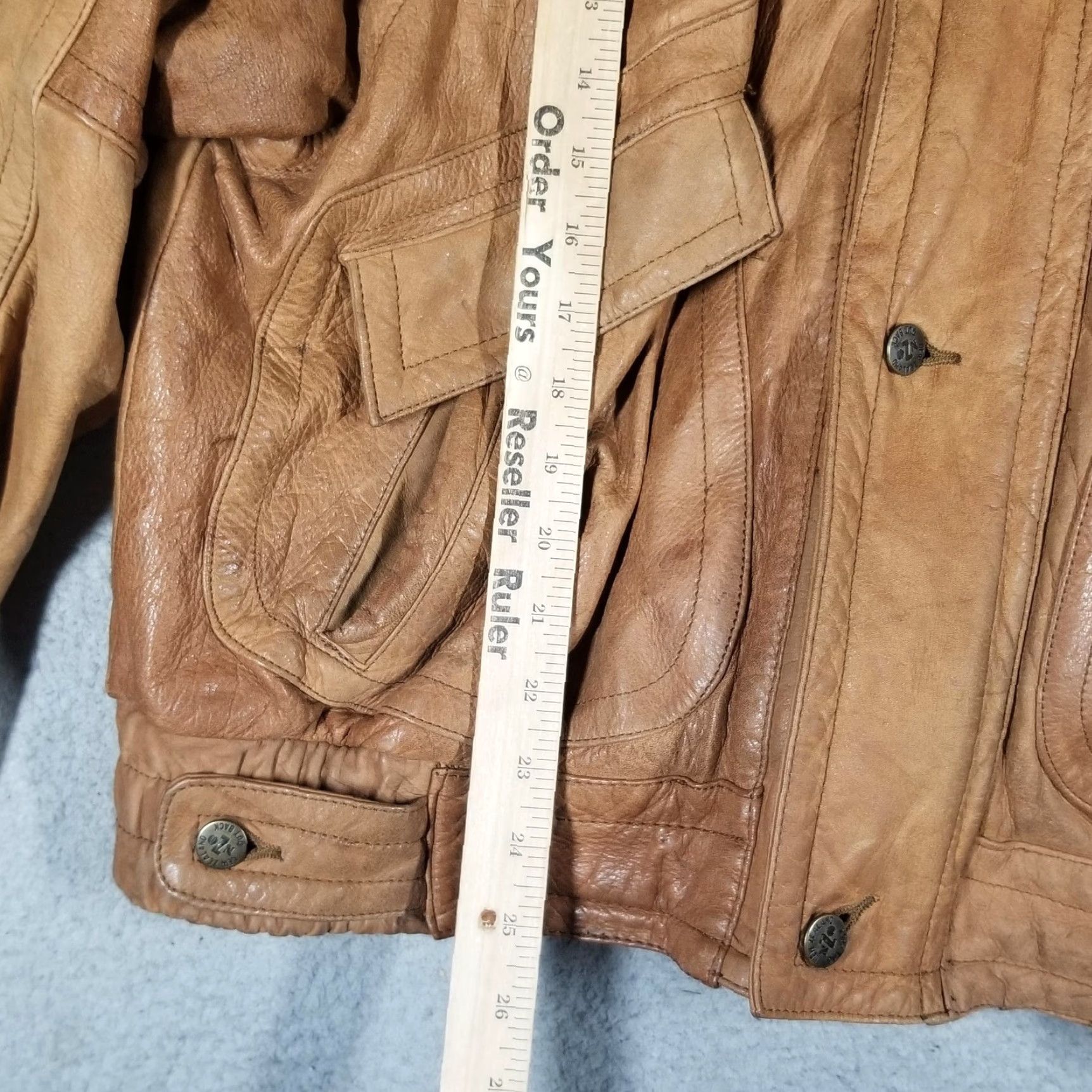 Vintage VINTAGE COOPER NZO New Zealand Outback Jacket Mens 42 Brown Leather Bomber 90s Mens Size US XS / EU 42 / 0 - 7 Thumbnail