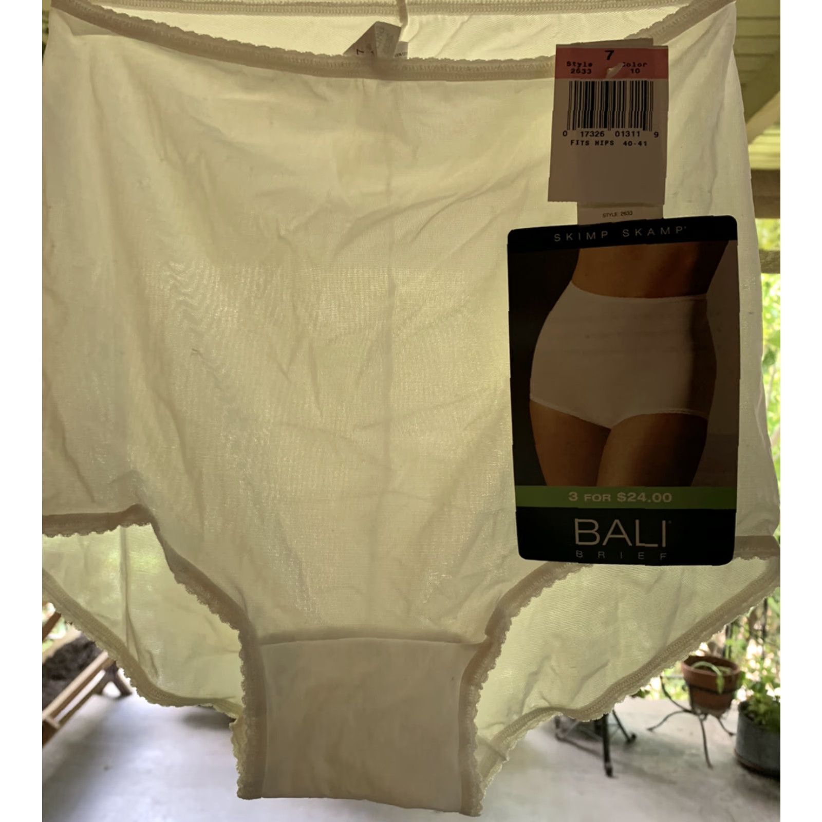 Vintage VINTAGE Bali Skimp Skamp High Waist Briefs Silky Nylon Panties Size 7 NEW NOS Size 28" / US 6 / IT 42 - 2 Thumbnail