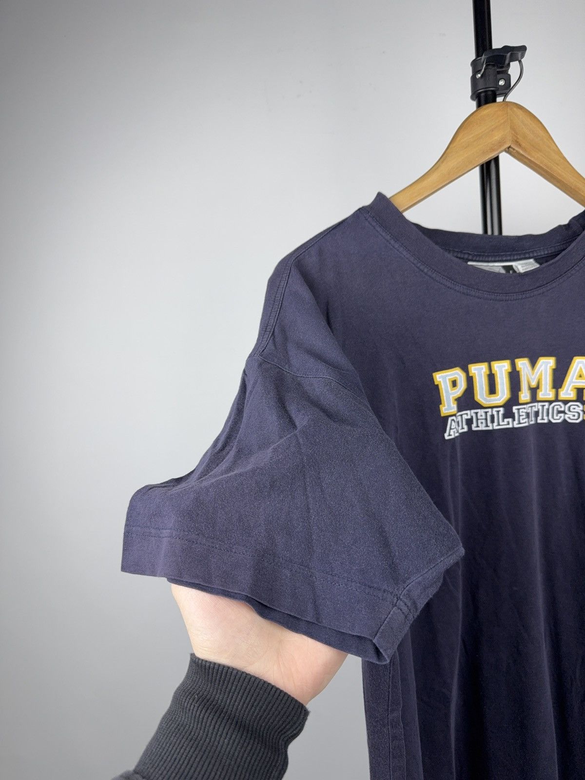 Puma Retro Vintage Puma Athletics T-Shirt Navy Logo Y2K Size L Size US L / EU 52-54 / 3 - 2 Thumbnail