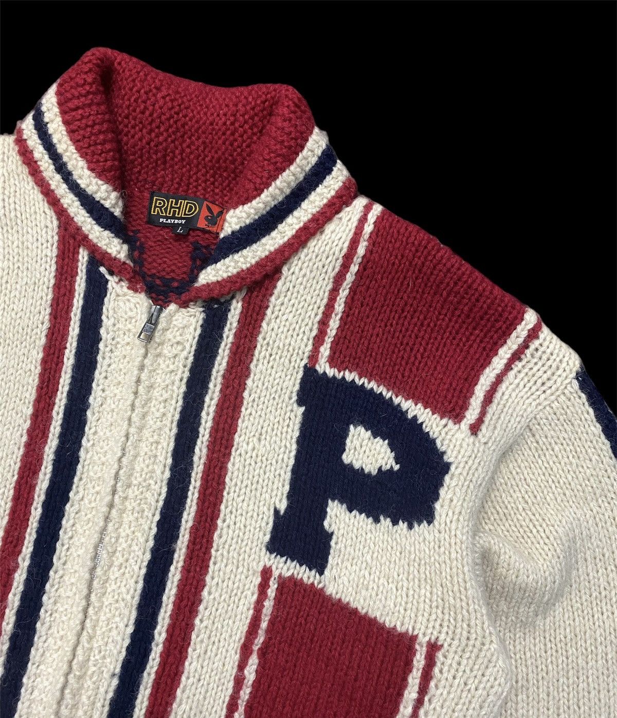 Playboy Vintage Playboy RHD Knitwear Sweater Big Logo Size US L / EU 52-54 / 3 - 5 Thumbnail
