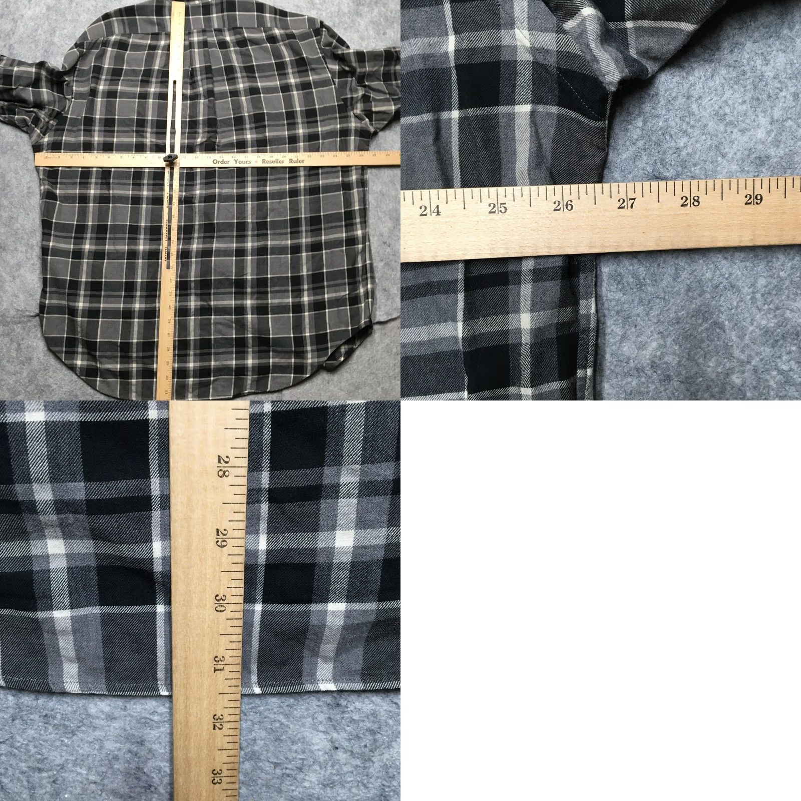 Polo Ralph Lauren Polo by Ralph Lauren Halpern Shirt Mens XL Gray Plaid Flannel Button Down Casual Size US XL / EU 56 / 4 - 9 Thumbnail