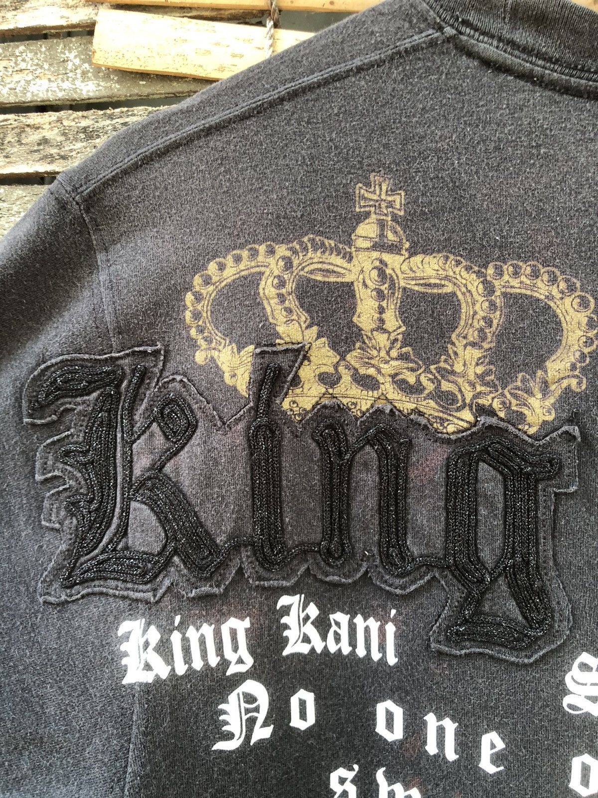 Japanese Brand 🔥Vintage Y2K🔥Karl Kani King Of Black Tshirts Size US S / EU 44-46 / 1 - 11 Thumbnail