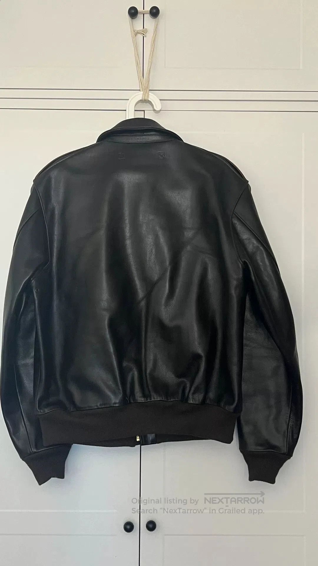 Japanese Brand Black A2 Leather Jacket XL Size. Size US XL / EU 56 / 4 - 3 Thumbnail