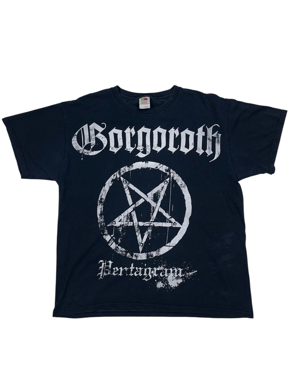 Band Tees × Vintage Vintage 00s Gorgoth Pentagram Black Metal T-shirt Size US L / EU 52-54 / 3 - 1 Thumbnail