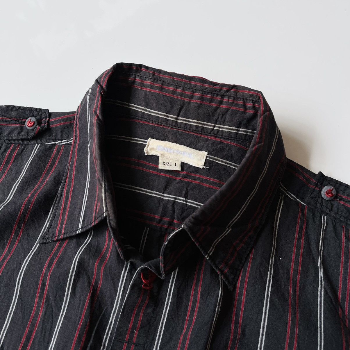 Diesel Vintage Diesel Stripes Botton Ups Shirt Size US L / EU 52-54 / 3 - 3 Thumbnail