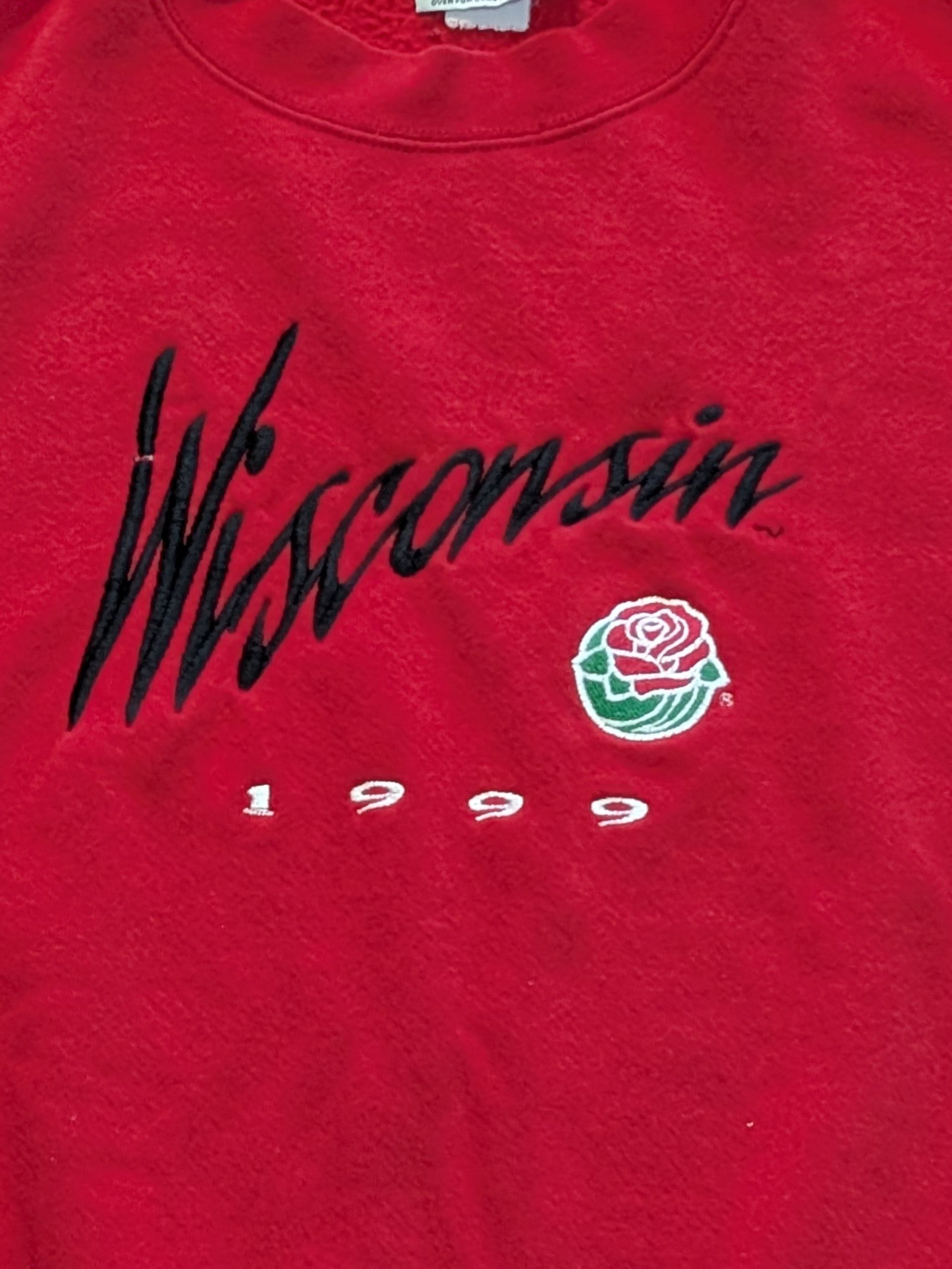 Lee 1999 Wisconsin Badgers Embroidered LeeCrewneck Sz L Size US L / EU 52-54 / 3 - 2 Thumbnail