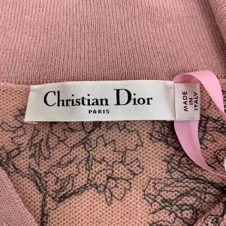 Dior Pink Animal Print Short Sleeve Knit Top-2506 Size XS / US 0-2 / IT 36-38 - 5 Thumbnail