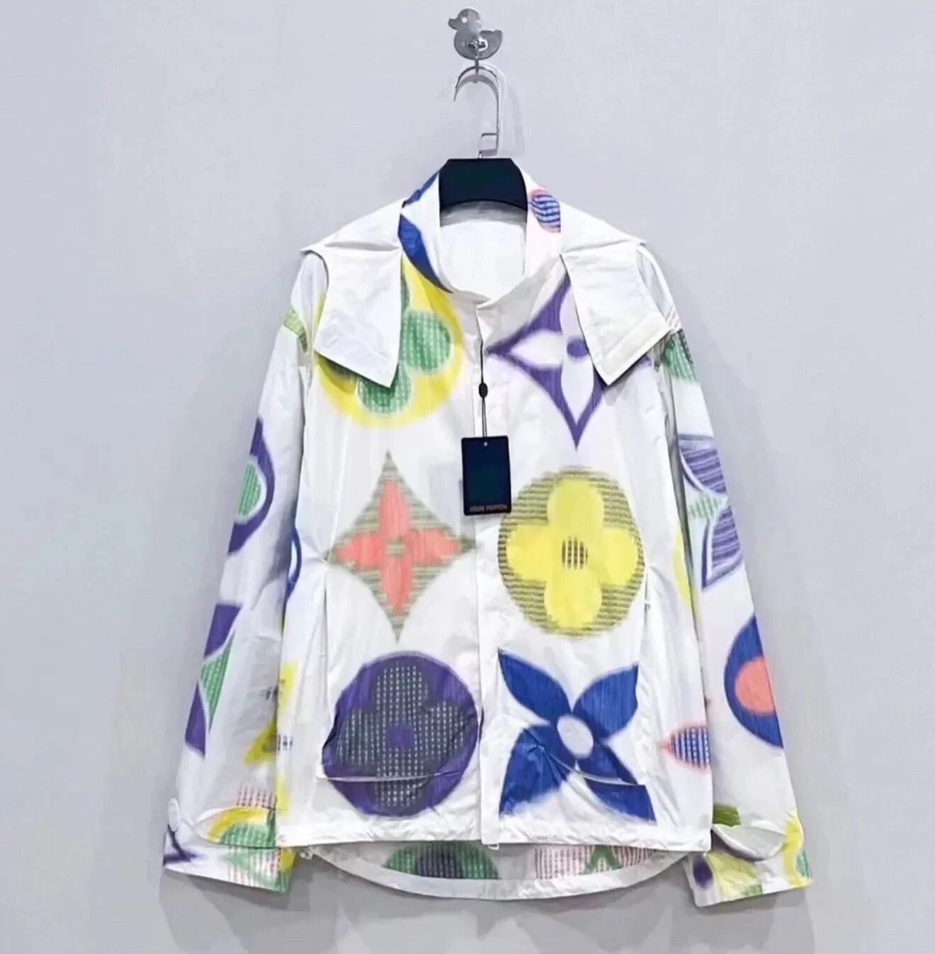 Louis Vuitton Louis Vuitton Monogram floral windbreaker jacket, off-white Size L / US 10 / IT 46 - 1 Thumbnail