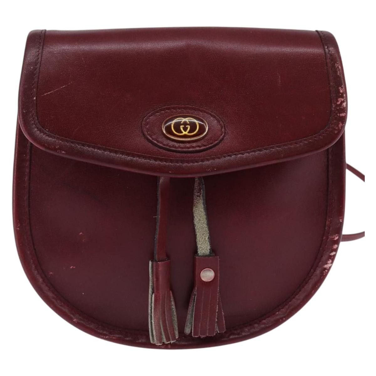 Gucci GUCCI Shoulder Bag Leather Red Size ONE SIZE - 2 Thumbnail