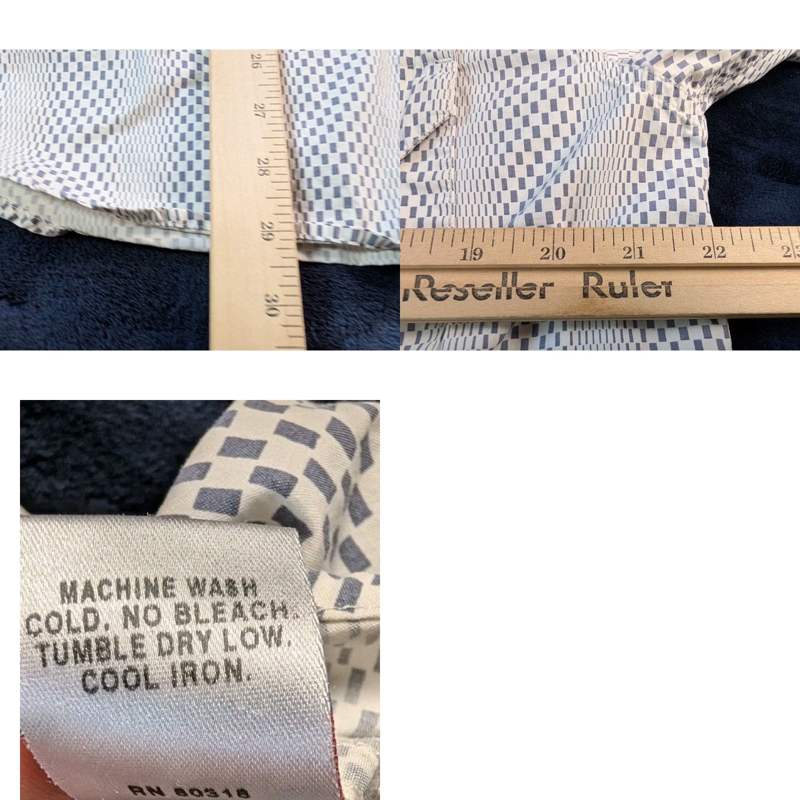 Lucky Brand Lucky Brand Western Dungarees Button-Up Shirt M Men White Plaid Long Sleeve Diamond Snaps 52in Chest Vintage: No Size US M / EU 48-50 / 2 - 8 Thumbnail