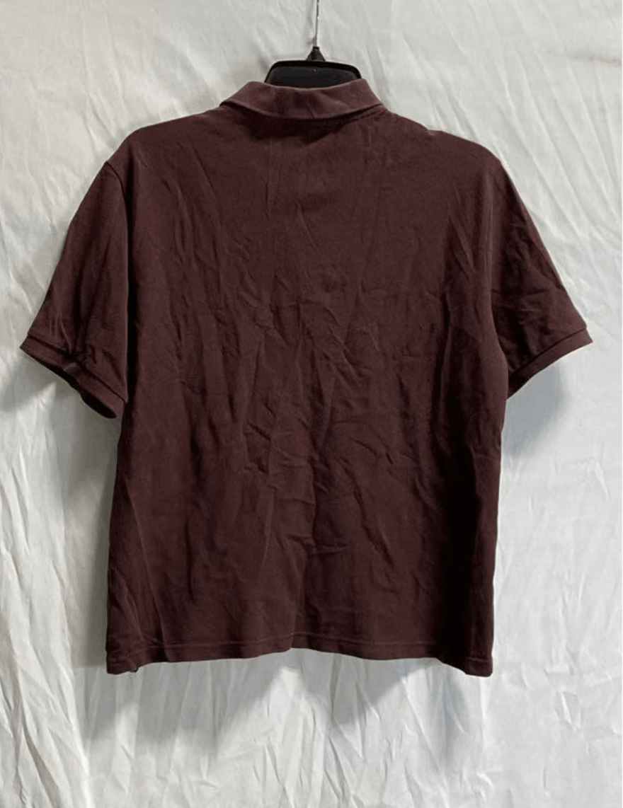 Burberry Vintage Burgundy mens Burberry Brit Polo shirt Size US M / EU 48-50 / 2 - 2 Thumbnail