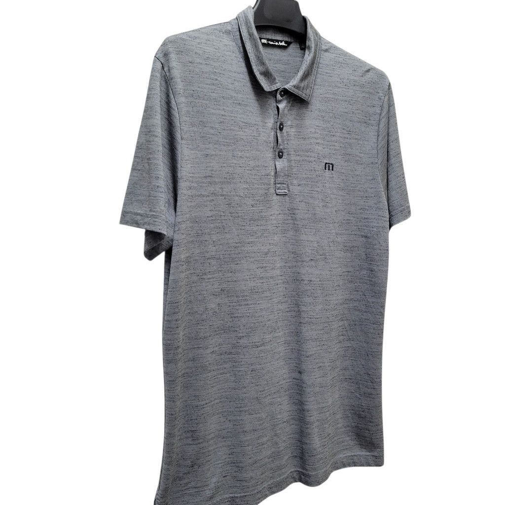TravisMathew Travis Mathew Men's Gray Polo Golf Collared Shirt Size Large Size US L / EU 52-54 / 3 - 2 Thumbnail